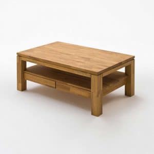 Couchtisch aus Asteiche Massivholz 115 cm