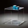 Würfel Beistelltisch aus Acrylglas modern