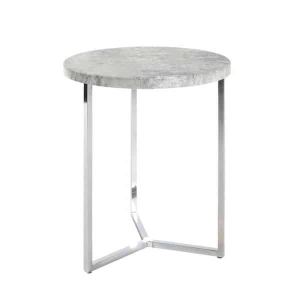 Runder Tisch in Beton Grau modern