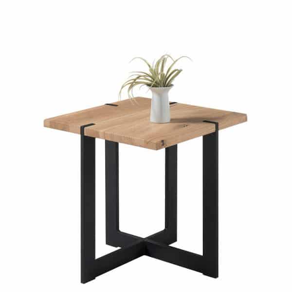 Massivholztisch aus Eiche Massivholz 45 cm breit