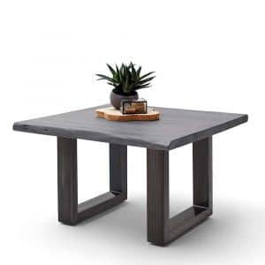 Baumkantentisch für Wohnzimmer Grau