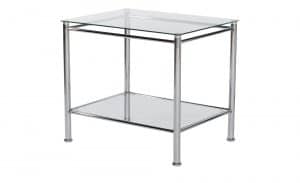 Beistelltisch Metall Glas  Antonia  transparent/klar Tische > Beistelltische > Beistelltische ohne Rollen - Höffner
