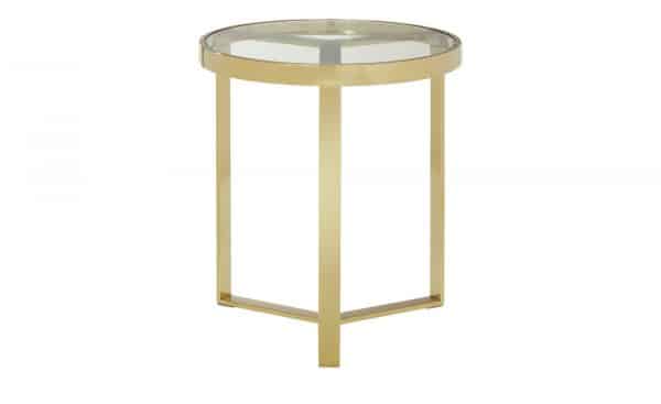 Beistelltisch  Palmer  gold Ø: 50 Tische > Beistelltische > Beistelltische ohne Rollen - Höffner