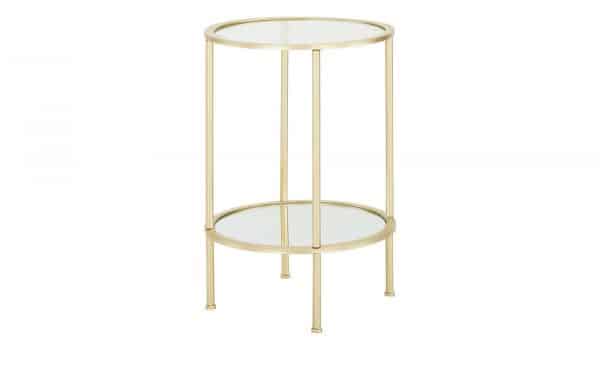 Beistelltisch   Harra  gold Ø: 38 Tische > Beistelltische > Beistelltische ohne Rollen - Höffner