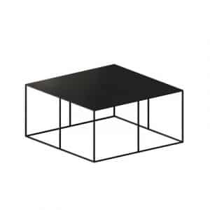 Slim Irony Couchtisch / 70 x 70 x H 34 cm - Zeus - Schwarz