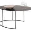 Slim Irony Couchtisch oval / H 42 cm - Zeus - Schwarz