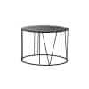 Roma Small Couchtisch / Ø 70 cm - Stahl - Zeus - Schwarz