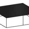 Slim Irony Couchtisch / 124 x 124 x H 34 cm - Zeus - Schwarz
