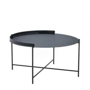 Edge Couchtisch / Klappgriff - Ø 76 x H 40 cm - Houe - Schwarz