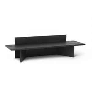 Oblique Bank / Niedrige Konsole Holz / L 120 cm - Ferm Living - Schwarz