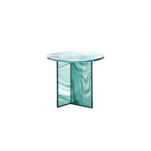 Liquefy Couchtisch / 60 x 50  x H 51 cm - Glas mit geäderter Marmoroptik - Glas Italia - Grün