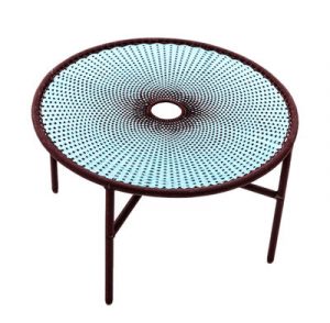 M'Afrique - Banjooli Couchtisch / Ø 50 cm x H 46 cm - Moroso - Blau