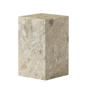 Plinth Tall Beistelltisch / Stein - 30 x 30 x H 51 cm - Menu - Beige