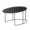 Slim Irony Couchtisch oval / 120 x 75 x H 46 cm - Zeus - Schwarz