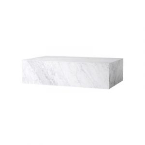 Plinth Low Couchtisch / Marmor - 100 x 60 cm x H 27 cm - Menu - Weiß