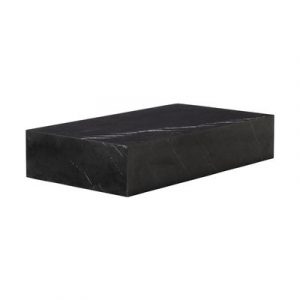 Plinth Grand Couchtisch / Marmor - 137 x 76 cm x H 28 cm - Menu - Schwarz