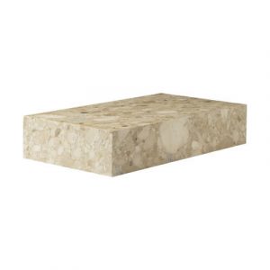 Plinth Grand Couchtisch / Stein - 137 x 76 cm x H 28 cm - Menu - Beige