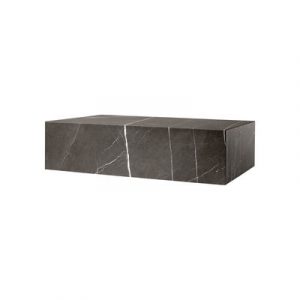 Plinth Low Couchtisch / Marmor - 100 x 60 cm x H 27 cm - Menu - Grau