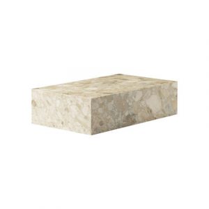 Plinth Low Couchtisch / Stein - 100 x 60 cm x H 27 cm - Menu - Beige