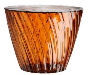 Sparkle Couchtisch / Ø 45 x H 35 cm - Kartell - Orange