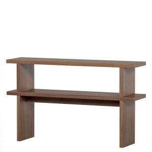 Konsolentisch Couchtable in Nussbaumfarben 120x72x30 cm