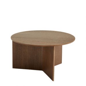 Couchtisch Slit Wood holz natur / XL - Ø 65 x H 35