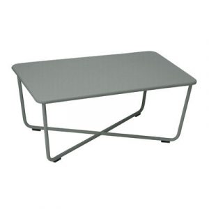 Couchtisch Croisette metall grau / 97 x 57 cm - Metall - Fermob -