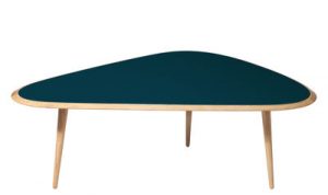 Couchtisch Large blau holz natur / 130 x 85 cm - Lack - RED Edition - Blau