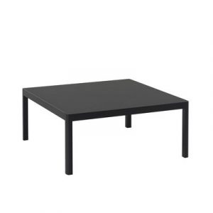 Couchtisch Workshop plastikmaterial holz schwarz / 86 x 86 x H 38 cm - Linoleum - Muuto - Schwarz