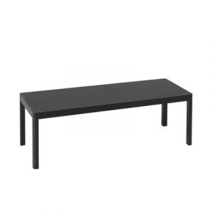 Couchtisch Workshop plastikmaterial holz schwarz / 120 x 43 x H 38 cm - Linoleum - Muuto - Schwarz